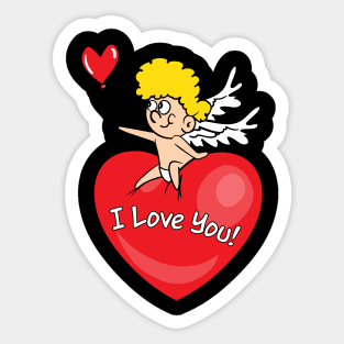 Valentine's Day Cupid Sticker